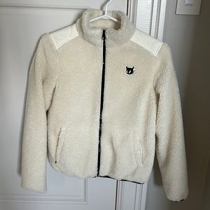 Brand new white shearling jacket in size S